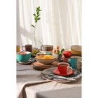 Чайная пара керамическая Доляна «Морской мир», чашка 200 мл, блюдце d=14.5 см, цвет красный - Фото 9