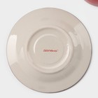 Чайная пара керамическая Доляна «Морской мир», чашка 200 мл, блюдце d=14.5 см, цвет красный - Фото 5