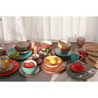 Салатник Доляна «Морской мир», 800 мл, d=14 см, керамика, красный - Фото 6