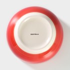 Салатник Доляна «Морской мир», 800 мл, d=14 см, керамика, красный - Фото 4