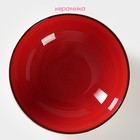 Тарелка керамическая глубокая Доляна «Морской мир», 540 мл, d=18 см, цвет красный - Фото 2