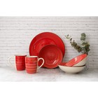 Тарелка Доляна «Морской мир», d=27 см, керамика, красная - Фото 6