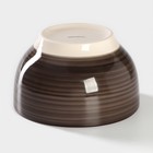 Салатник Доляна «Морской мир», 800 мл, d=14 см, керамика, коричневый - Фото 3