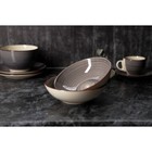 Тарелка глубокая Доляна «Морской мир», 540 мл, d=18 см, керамика, коричневая - Фото 5