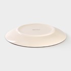 Десертная тарелка Доляна «Морской мир», d=19 см, керамика, коричневая - Фото 3