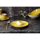 Десертная тарелка Доляна «Морской мир», d=19 см, керамика, жёлтая - Фото 6