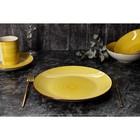 Тарелка керамическая обеденная Доляна «Морской мир», d=27 см, цвет жёлтый - Фото 5