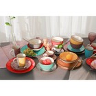Чайная пара керамическая Доляна «Морской мир», чашка 200 мл, блюдце d=14,5 см, цвет бордовый - Фото 8