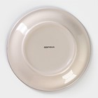 Чайная пара керамическая Доляна «Морской мир», чашка 200 мл, блюдце d=14.5 см, цвет бордовый - Фото 5