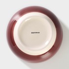 Салатник Доляна «Морской мир», 800 мл, d=14 см, керамика, бордовый - Фото 4