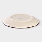 Десертная тарелка Доляна «Морской мир», d=19 см, керамика, бордовая - Фото 3