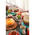 Тарелка Доляна «Морской мир», d=27 см, керамика, бордовая - Фото 5