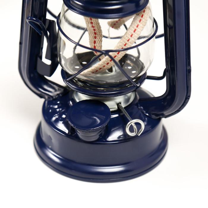 Керосиновая лампа декоративная синий 9,7х12,5х19 см RISALUX - фото 1885088300