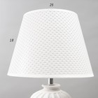 Лампа настольная 16213/1 E27 40Вт белый 28х28х41 см RISALUX - фото 21161812