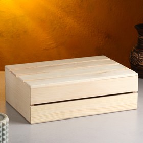 Кашпо деревянное 30×20×10 см