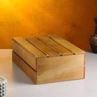 Кашпо деревянное 30×20×10 см, брашированное 5488068