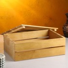 Кашпо деревянное 30×20×10 см, брашированное 5488068