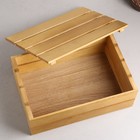 Кашпо деревянное 30×20×10 см, брашированное 5488068