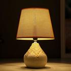 Лампа настольная 16240/1WT-GD E14 40 Вт бежевый 20×20×30 см RISALUX - фото 21161870