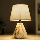 Лампа настольная 16254/1BG Е14 40Вт бежевый 23х23х35 см RISALUX - фото 21161914