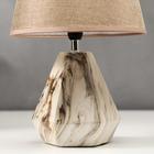 Лампа настольная 16254/1BG Е14 40Вт бежевый 23х23х35 см RISALUX - фото 21161916