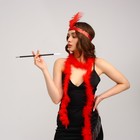 Карнавальный набор «Огненная красотка», повязка на голову, боа, мундштук - Фото 3