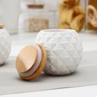 Набор банок керамических «Эстет», 3 предмета: 280 мл, цвет белый - Фото 3