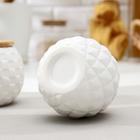 Набор банок керамических «Эстет», 3 предмета: 280 мл, цвет белый - Фото 4