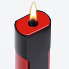 Зажигалка газовая, пьезо, с регулятором, 9 х 2.2 см, черно-красная - Фото 3