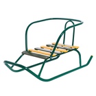 Санки детские «Ветерок 5» цвет: зеленый - Фото 2