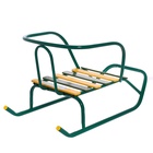 Санки детские «Ветерок 5» цвет: зеленый - Фото 5