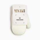 Варежки детские двухслойные MINAKU «Однотонные», белые, размер 12 см, обхват 14 см (4-5 лет) - Фото 4