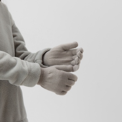 Перчатки детские MINAKU «Однотонные», тёмно-серые, размер 16 (10-12 лет)