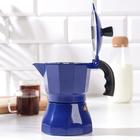 Кофеварка гейзерная «Белланто», на 3 чашки, цвет синий - Фото 2