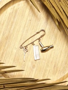 Булавка с подвесками «Парикмахер», 5.5 см, цвет розовое золото - Фото 4