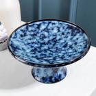 Блюдо керамическое для торта «Галактика», 20,5×10 см - Фото 2