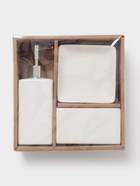 Аксессуары для ванной «Лодж», 3 предмета: мыльница, дозатор для мыла 350 мл, стакан, белые - Фото 8