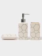 Аксессуары для ванной «Жираф», 3 предмета: мыльница, дозатор для мыла 360 мл, стакан 360 мл - Фото 1