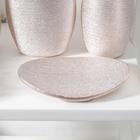 Набор аксессуаров для ванной комнаты «Камилла», 4 предмета (мыльница, дозатор для мыла 480 мл, 2 стакана), цвет розовый - фото 21162228