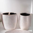 Набор аксессуаров для ванной комнаты «Камилла», 4 предмета (мыльница, дозатор для мыла 480 мл, 2 стакана), цвет розовый - фото 21162229