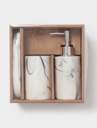 Набор аксессуаров для ванной комнаты «Сила», 3 предмета, мыльница, дозатор для мыла 350 мл, стакан, серый - Фото 8