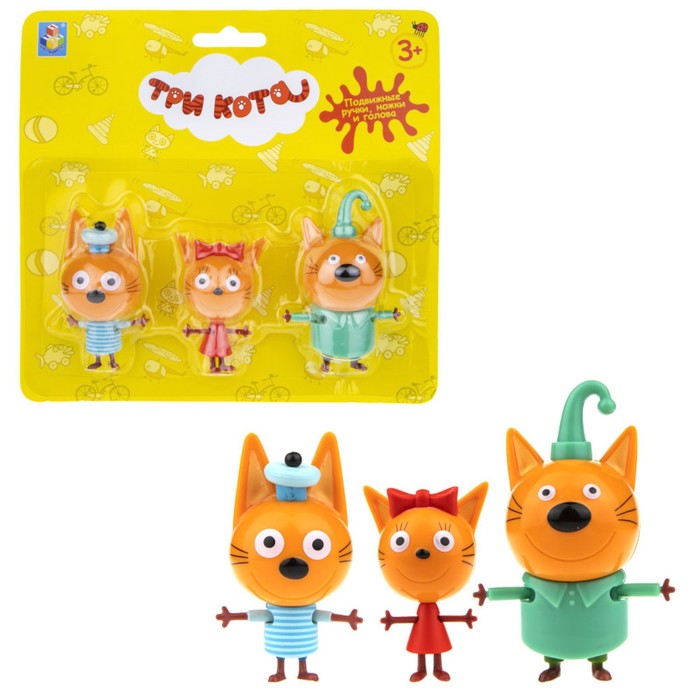 Игровой набор «Три Кота. Коржик, Карамелька, Компот» - Фото 1