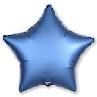 Шар фольгированный 19", звезда, цвет мистик лазурь - фото 2742686