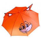 Зонт детский полуавтоматический "Лисёнок", r=38,5см, с ушками, со свистком, цвет МИКС - Фото 3