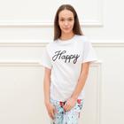 Футболка женская KAFTAN "Happy" р. 48-50 5477900 - фото 14529189