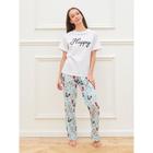 Футболка женская KAFTAN "Happy" р. 48-50 5477900