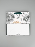 Пакет подарочный ламинированный квадратный «Еловые шишки», 22×22×11 см - Фото 5