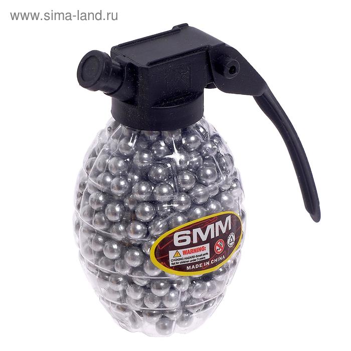 Пульки пластмассовые 6 мм, 500 штук, цвета МИКС - Фото 1