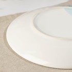 Тарелка «Полоски», d=21 см, цвет белый с синим, фарфор - Фото 3