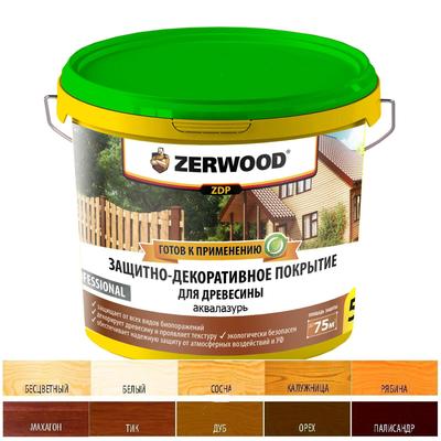 Защитно-декоративное покрытие ZERWOOD ZDP орех 5кг